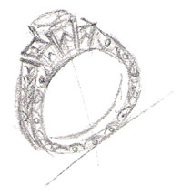 jewelry design drawing